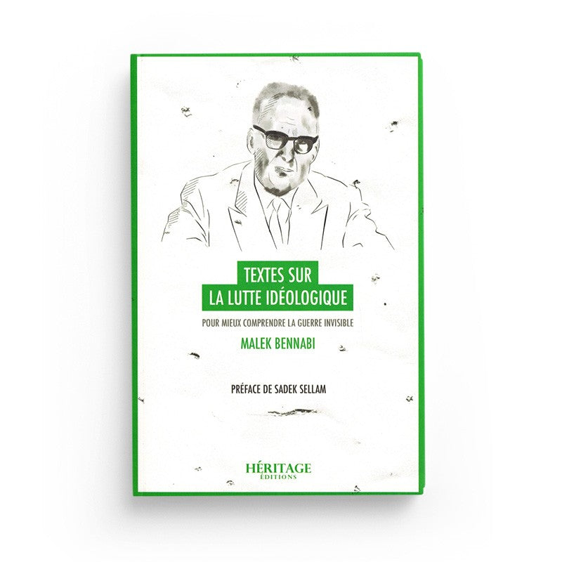 Livre Héritage Édition de Malek Bennabi, Textes sur la Lutte Idéologique, couverture avec titre et logo en couleur.