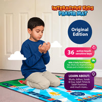 Tapis de Prière Interactif Intelligent pour Enfant - Bleu