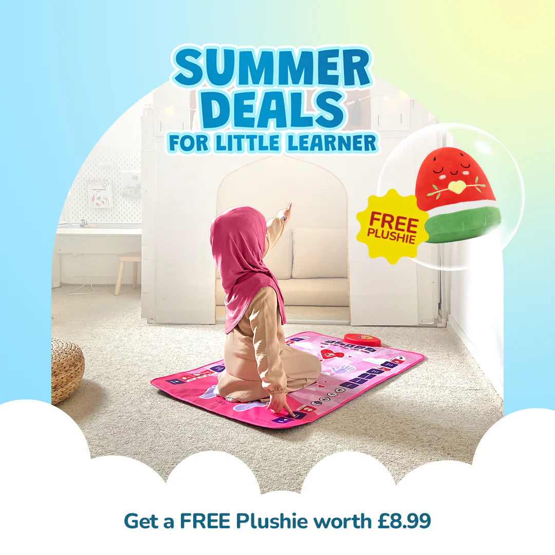 Tapis de Prière Interactif Intelligent pour Enfant - Rose