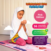 Tapis de Prière Interactif Intelligent pour Enfant - Rose
