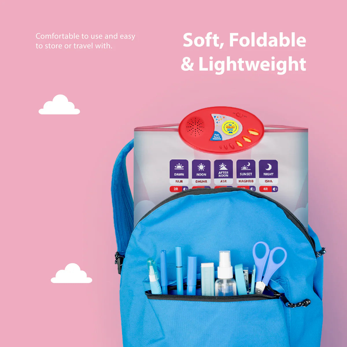Tapis de Prière Interactif Intelligent pour Enfant - Rose