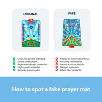 Tapis de Prière Interactif Intelligent pour Enfant - Rose