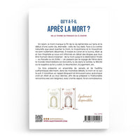 Livre Al-Hadith "Qu’Y A-T-Il Après La Mort ? De La Tombe Au Paradis" avec couverture illustrée en français.