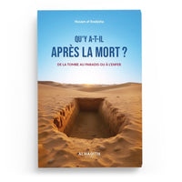 Livre "Qu’Y A-T-Il Après La Mort ?" d'Al-Hadith, couverture avec titre en arabe et français, reliure solide.