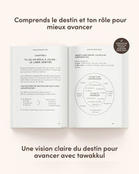 Livre Muslima Mindset Reset de Muslima Glow, guide de transformation islamique pour femmes, avec couverture bleue et design élégant.