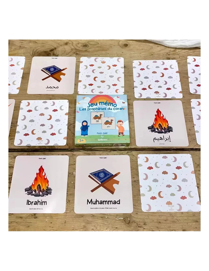 Jeu Mémo – Les Prophètes Du Coran – 50 Cartes – Qalbeen (3 Ans Et +)