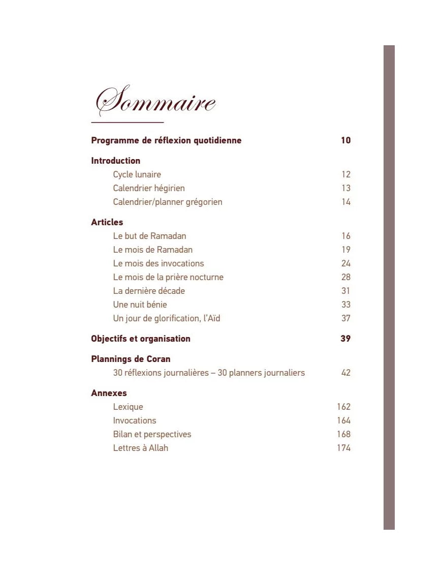 Méditatif Ramadan journal by Al Bayyinah Edition showcasing a spiritual planner with elegant design and blank pages.