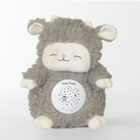 Doudou Kabchi Coranique Veilleuse bébé ISLATOYS en forme de mouton marron avec détecteur de pleurs et sons coraniques.