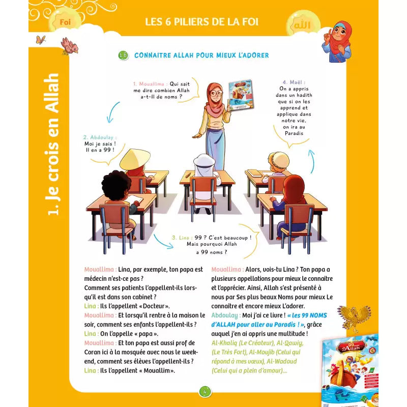 Livre enfant La Voie Du Petit Musulman – Niveau 3 de SanaKids, couverture avec illustrations colorées pour enfants dès 7 ans