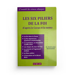 Livre "Les Six Piliers de la Foi" d'Abdelmadjid Ihaddadene, éd. Le Relais, couverture avec titre et logo.
