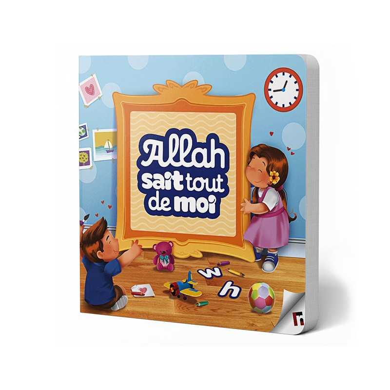 Livre enfant Allah Sait Tout de Moi de la marque Learning Roots, couverture avec titre coloré et illustrations éducatives