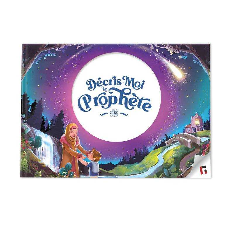 Livre pour enfant "Décris-moi le Prophète ﷺ" de Learning Roots avec couverture illustrée, destiné à l'apprentissage islamique.