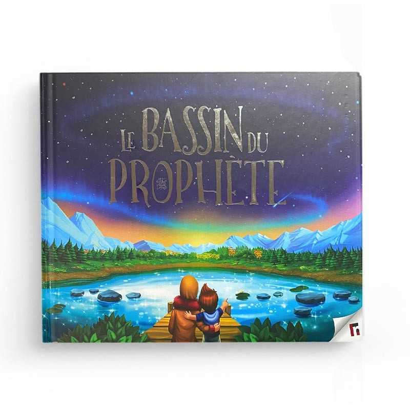 Livre enfant "Le Bassin du Prophète" de Learning Roots, couverture avec illustrations colorées et titre visible.