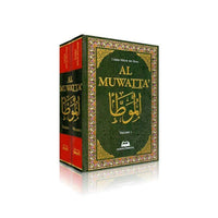 Livre Al-Muwatta' en deux volumes de l'Imam Malik Ibn Anas, publié par Maison D'Ennour, avec couverture et titre visibles.