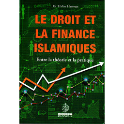 Livre intitulé Le Droit Et La Finance Islamiques par Maison D'Ennour, couverture avec titre en blanc sur fond noir.