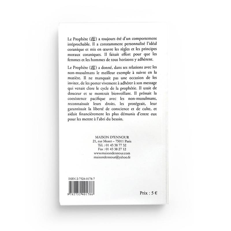 Livre "Le Prophète et Les Non Musulmans" de Maison D'Ennour, couverture avec titre visible et design sobre.