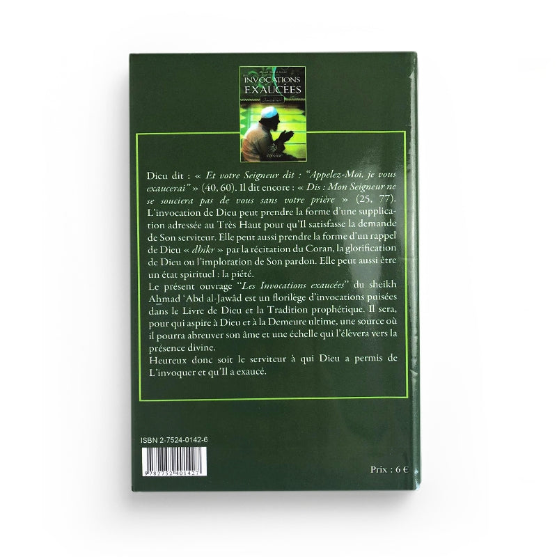 Livre Maison D'Ennour Les Invocations Exaucée d'après Ahmad Abdul-Jawad, recueil de prières et invocations en arabe.