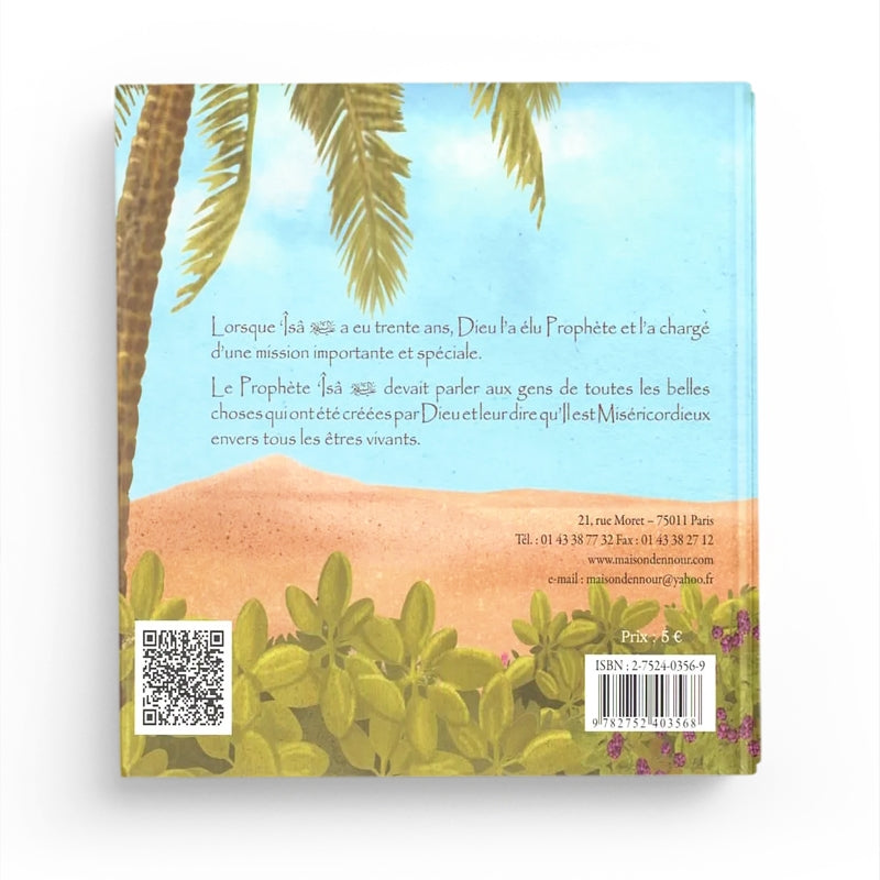 Livre pour enfants Le Prophète Jésus ISA de Maison D'Ennour, couverture avec illustration religieuse colorée.