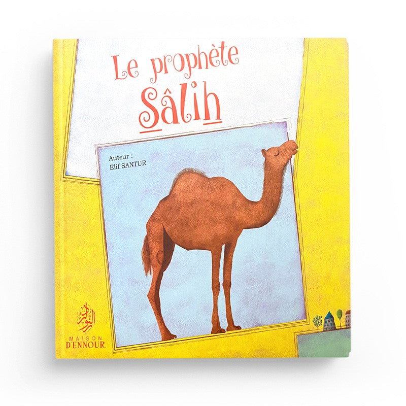Livre enfant Maison D'Ennour Le Prophète Salih, couverture illustrée avec image d'un prophète dans un style coloré.