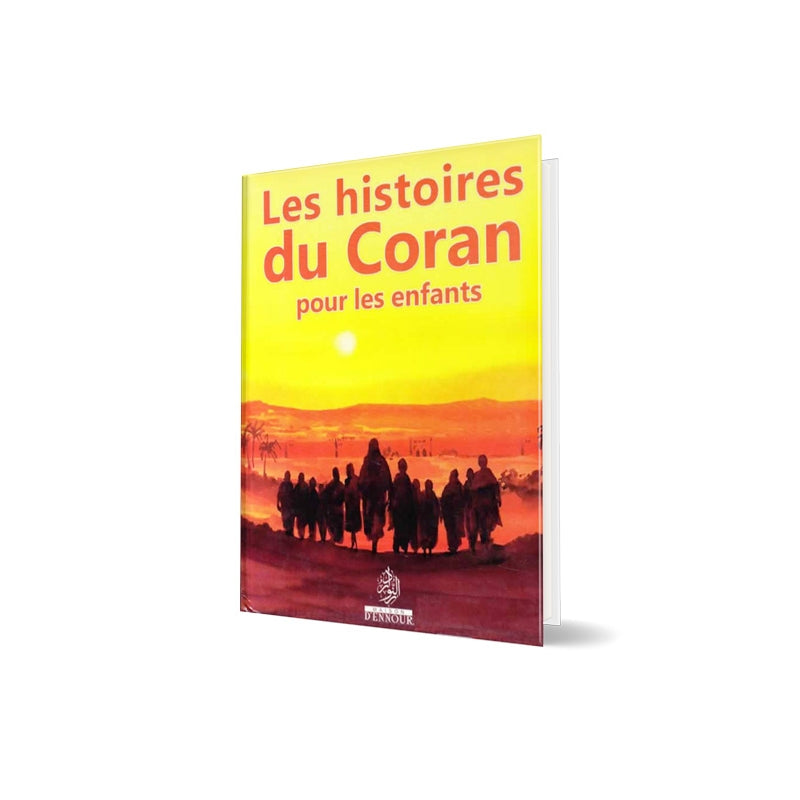 Livre pour enfants "Les histoires du Coran" de Maison D'Ennour, couverture illustrée avec des enfants et des motifs colorés.