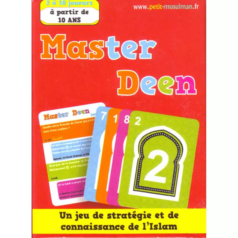 Jeu éducatif Master Deen pour enfants de 10 ans, jeu de connaissances sur l'islam par Orientica, illustration du jeu.