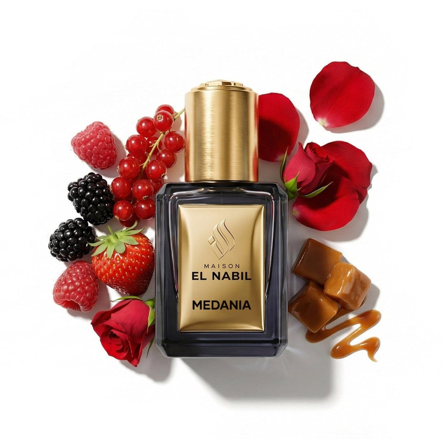 Parfum Nabil Roll-On Musc Medina 5ml, flacon en verre avec applicateur à bille