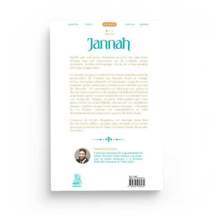 Jannah : 30 Aperçus des Délices du Paradis - Omar Suleiman - Editions MuslimCity