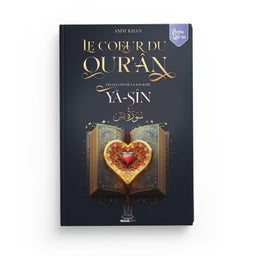 Livre "Les Leçons de la Sourate Yâ-Sîn" d'Asim Khan, livre musulman sur le cœur du Qur’ân avec couverture bleue.