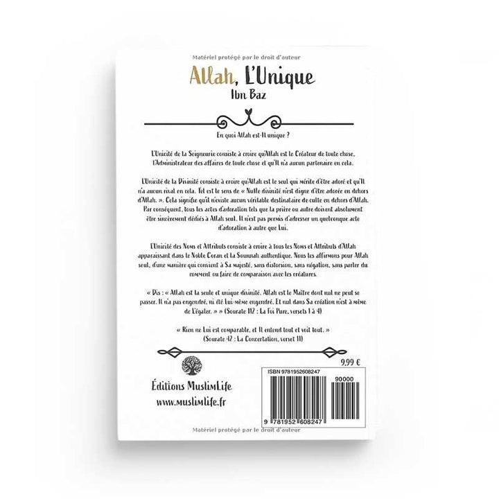 Allah L'Unique - Ibn Baz - Editions MuslimLife