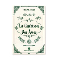 Livre "La Guérison des Âmes" d'Ibn Al-Jawzî, ouvrage religieux publié par Muslim Life, avec couverture illustrée.
