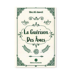 Livre "La Guérison des Âmes" d'Ibn Al-Jawzî, ouvrage de Muslim Life, avec couverture illustrée et titre visible.
