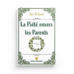 Livre "La Piété Envers Les Parents" de Muslim Life, couverture avec titre en calligraphie arabe et design élégant.