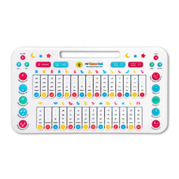 Tablette éducative interactive My Quran Pad de My Salah Mat pour enfants, avec écran et fonctionnalités éducatives.
