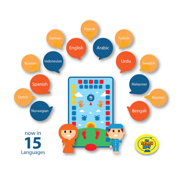 Tapis de prière interactif intelligent pour enfant My Salah Mat, jeu électronique éducatif pour apprendre la prière.