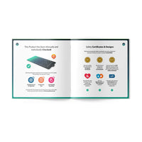 Tapis de prière interactif intelligent pour adultes, marque My Salah Mat, avec design moderne et surface douce visible sur l'image.