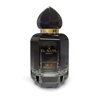 Parfum Musc Halima de Nabil, flacon de 65ml, avec design élégant et vaporisateur visible.