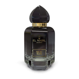 Parfum Musc Slim El Nabil 65ml avec flacon élégant, diffusion de parfum musqué et frais, design moderne.