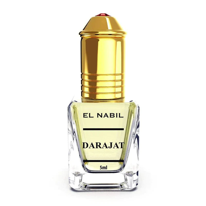 Roll-on parfum Nabil Musc Darajat 5ml, flacon compact avec bouchon, parfum orientale et musqué.