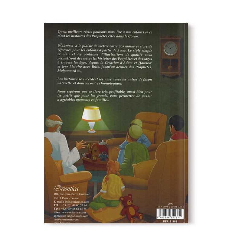 Livre pour enfants "Les Histoires des Prophètes" de Amina Rekad, couverture souple, destiné aux enfants dès 5 ans, de la marque Orientica.
