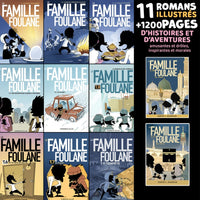 Pack de 11 livres pour enfants Famille Foulane de Bdouin, histoires et humour en famille, illustrés et adaptés aux jeunes lecteurs.