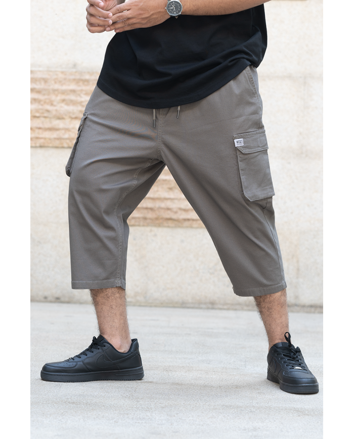 Pantalon sarouel cargo WASSAT pour homme en kaki, noir ou beige, confortable et stylé, vêtement décontracté.