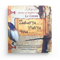 Livre pour enfants Pixelgraf, Histoires des Prophètes racontées par le Coran, illustrant Zakarya, Yahya, et Issa (Jésus).
