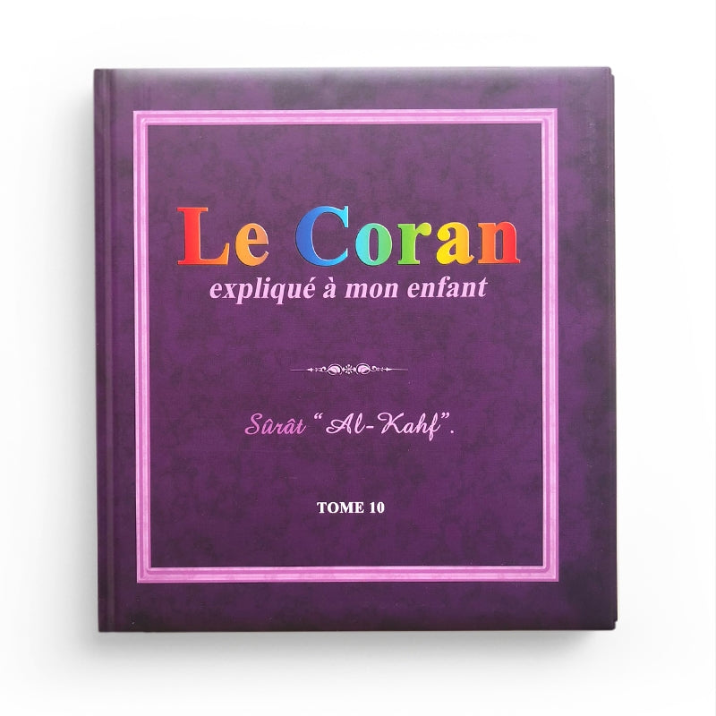 Livre pour enfant Pixelgraf, Le Coran expliqué à mon enfant, Tome 10, avec illustration de la sourate Al-Kahf.