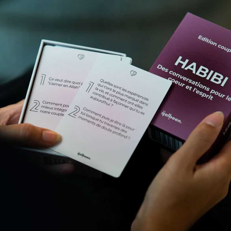 Jeu de Cartes Habibi : Des Conversations Pour L'Esprit et Le Cœur Pour Couple Musulman - Édition Qalbeen - Librairie Al Minhaj