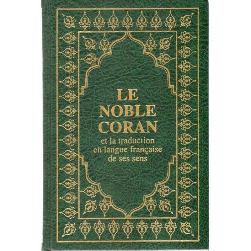 Coran arabe-français en version souple, petit format 12x17 cm, couverture verte, éditions Sana.