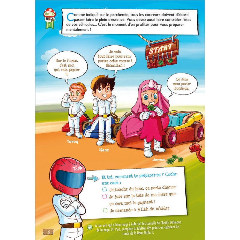 Livre pour enfants La Grande Course Vers Le Paradis de Sana Kids, bande dessinée et jeux éducatifs pour enfants.