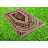 Tapis de prière Sana Edition en microfibre couleur terracotta, confort orthopédique, mémoire de forme, pour la prière.