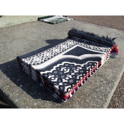 Tapis de Prière - Contour Géométrique - Couleur Bleu Marine - Librairie Al Minhaj