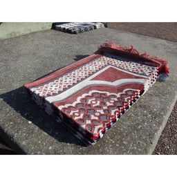 Tapis de Prière - Contour Géométrique - Couleur Terracotta - Librairie Al Minhaj