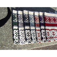 Tapis de Prière - Contour Géométrique - Fond Blanc - Couleur Vert - Librairie Al Minhaj